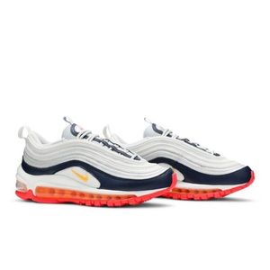 Womens Air Max 97 Platinum Navy Orange